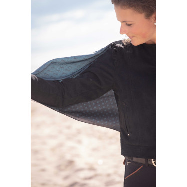 Stola Alix Pénélope Nero / blu petrolio