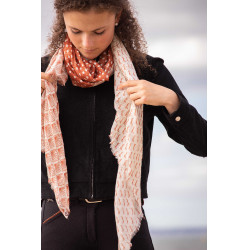 Stola Alix Pénélope Ecru / ruggine Bianco