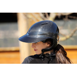 Visiera per casco NACA XL Nero carbone lucido