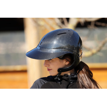 Visiera per casco NACA XL Nero carbone lucido
