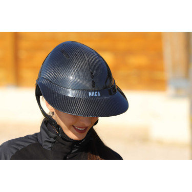 Visiera per casco NACA XL Nero carbone lucido
