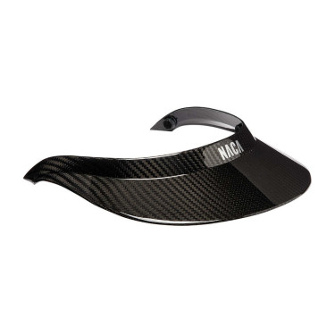 Visiera per casco NACA XL Nero carbone lucido