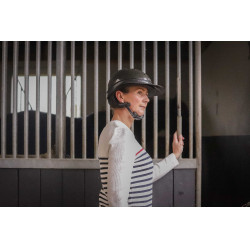 Maglione Pénélope x Saint James Maelle Ecru / blu navy / rosso Motivi