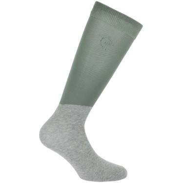 Calzini Equithème Compet Ti amo Verde salvia / grigio Calzini Equithème Compet Ti amo Verde salvia / grigio