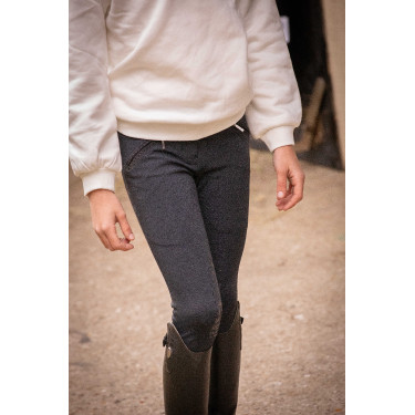 Pantaloni da equitazione Romy Pénélope bambino Grigio melange
