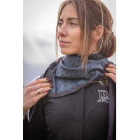 Foulard Pénélope Mya Nero / blu petrolio