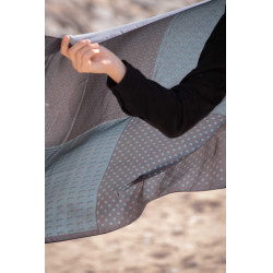 Foulard Pénélope Mya Nero / blu petrolio