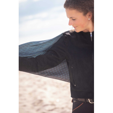 Foulard Pénélope Mya Nero / blu petrolio