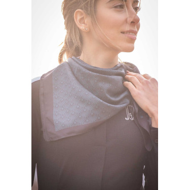 Foulard Pénélope Mya Nero / blu petrolio