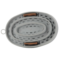 Striglia Equithème Ti amo Grigio