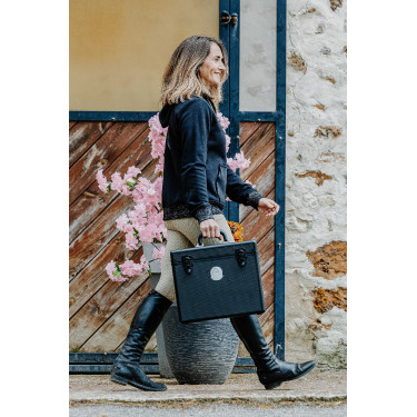 Cassetta per la toelettatura Equithème Ti amo Nero