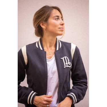 Felpa Pénélope University Marine / bianco sporco Blu marino