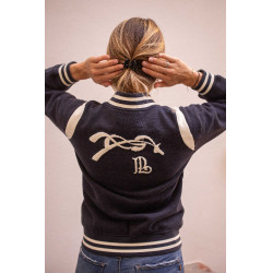 Felpa Pénélope University Marine / bianco sporco Blu marino