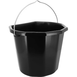 Secchio Hippotonic a bordi piatti 20 litri Nero Secchio Hippotonic a bordi piatti 20 litri Nero