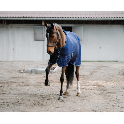 Camicia Equithème Classic 3D mesh Blu navy