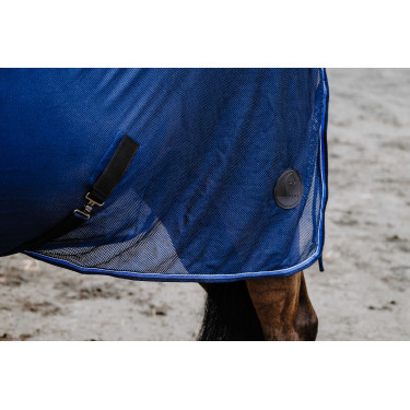 Camicia Equithème Classic 3D mesh Blu navy