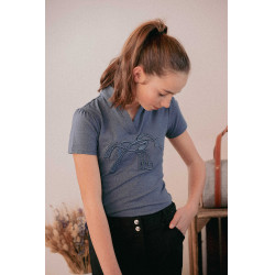 Polo Iliana Penelope Blu / grigio Polo Iliana Penelope Blu / grigio