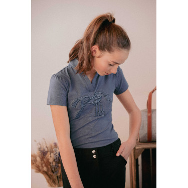 Polo Iliana Penelope Blu / grigio Polo Iliana Penelope Blu / grigio