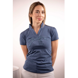 Polo Iliana Penelope Blu / grigio Polo Iliana Penelope Blu / grigio