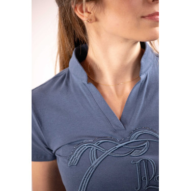 Polo Iliana Penelope Blu / grigio Polo Iliana Penelope Blu / grigio