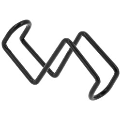 Porta-briglia corto Hippotonic con ganci Nero