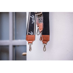 Tracolla Pénélope Logo Nero / écru Tracolla Pénélope Logo Nero / écru