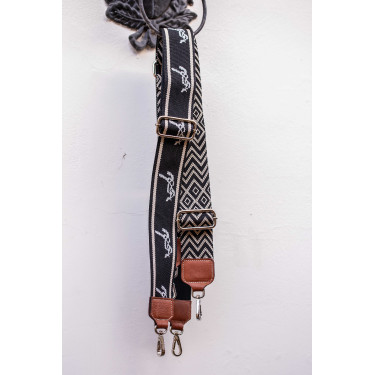 Tracolla Pénélope Logo Nero / écru Tracolla Pénélope Logo Nero / écru