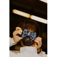 Retina per capelli Equithème Strass Blu navy