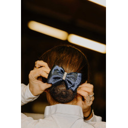 Retina per capelli Equithème Strass Blu navy