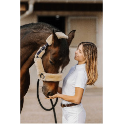 Polo in mesh Equithème Betty Bianco