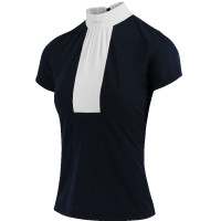 Polo Equithème Doha Maniche corte Blu navy