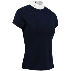 Polo Equithème Funza Maniche corte Blu navy