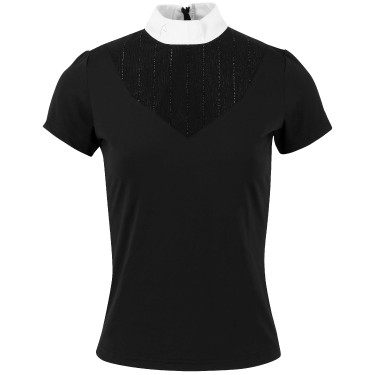 Polo Equithème Funza Maniche corte Nero