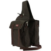 Borse doppie con patte Randol's Marrone