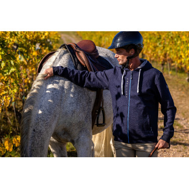 Felpa Equithème Hervé Blu navy