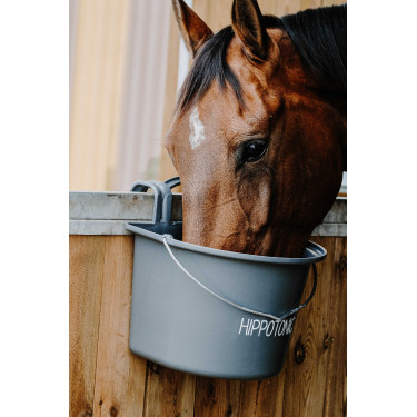 Mangiatoia Hippotonic con ganci e manico Grigio scuro Mangiatoia Hippotonic con ganci e manico Grigio scuro