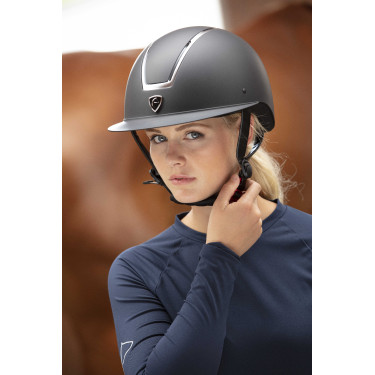 Casco Equithème Glint Opaco Nero opaco / argentato Casco Equithème Glint Opaco Nero opaco / argentato