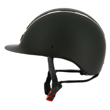 Casco Equithème Glint Opaco Nero opaco / rosa