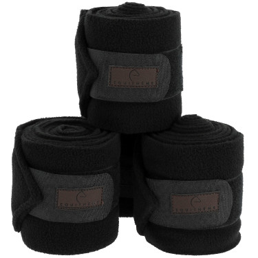 Fasce da polo Equithème set da 4 Nero