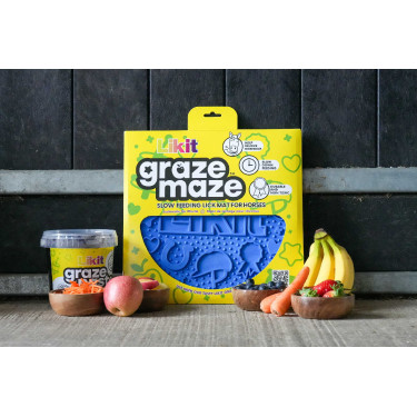 Tappetino da leccare LIKIT Graze Maze Blu