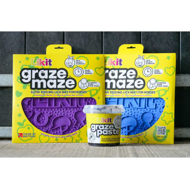 Tappetino da leccare LIKIT Graze Maze Blu