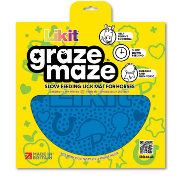 Tappetino da leccare LIKIT Graze Maze Blu