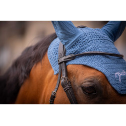 Cuffia per cavalli Pénélope Cotone Blu laguna
