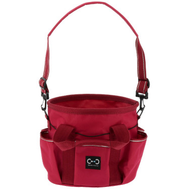Borsa da toelettatura multipocche Riding World Bordeaux