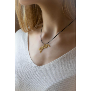 Collare equestre Pénélope GM Dorato Oro Collare equestre Pénélope GM Dorato Oro