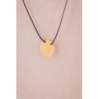 Collana Adelya Pénélope corda nera Dorato Oro