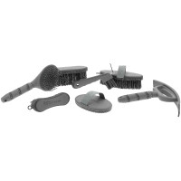 Spazzola morbida Ti amo Equithème Strass Grigio