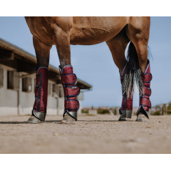 Ghette da trasporto Equithème Tyrex 1200D Rinforzate Bordeaux