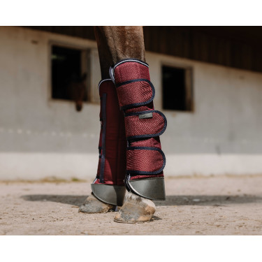 Ghette da trasporto Equithème Tyrex 1200D Rinforzate Bordeaux