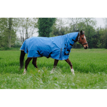 Coperta Equithème TYREX Aisance 1200D Combo Blu reale